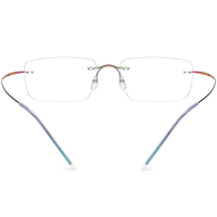 Gafas Borregls sin montura de titanio para hombre, diseño de marca, montura ultraligera, gafas cuadradas sin marco para mujer, gafas ópticas 185707