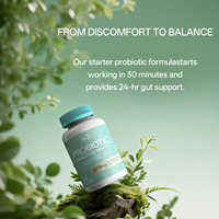 BASE OEM Probiotic Digestive Health Capsules 819mg de XOS Tributyrin & Mélange Probiotique pour la Barrière Intestinale et le Métabolisme des Graisses Adulte