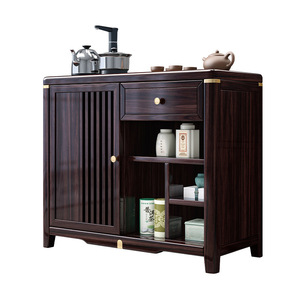 Armoire à thé en bois massif <span class=keywords><strong>de</strong></span> noyer <span class=keywords><strong>de</strong></span> <span class=keywords><strong>style</strong></span> chinois moderne avec bouilloire à seau d'eau intégrée Petite armoire <span class=keywords><strong>de</strong></span> buffet pour la maison - Product Image 5