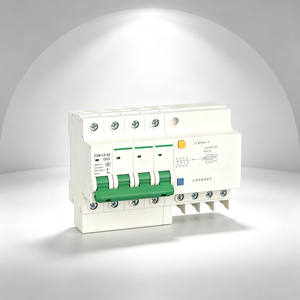 Disjoncteur différentiel 1-4P RCBO/MCB 4 pôles 400V AC 63A 6kA à fixation rapide sur rail 35mm PA66 - Product Image 1