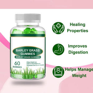 OEM Organic Barley Grass Juice <b>Gummies</b> Rich in Immune <b>Vitamins</b> and Protein Support Immune System and Digestion - Product Image 3
