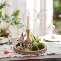 Wooden Decorative <b>Tray</b> With Scented Candle Holder Round Serving Plate For Fruits <b>Snacks</b> Cakes Home Dcor - Product Image 2