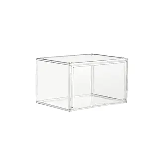 Side-Opening Shoe Storage Box For Sneakers And Shoes Transparent Plastic Shoe Boxes With Cover