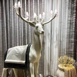 Designer italien moderne créatif cerf noël orignal atmosphère décoration salon extérieur grandes sculptures d'animaux - Product Image 3