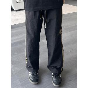 Cross-Border American Style Side Stripe Quick-Dry <b>Cargo</b> <b>Men</b> Summer Thin Loose Three-Stripe Sports Casual <b>Pants</b> Trendy - Product Image 4