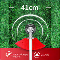 Débroussailleuse Électrique sans Fil 36V pour Jardin, Alimentation Batterie Lithium, Coupe-Bordure Tondeuse à Gazon
