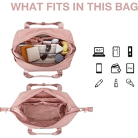 Sacs polochon de nuit OEM pour week-end avec pochette à roulettes Article personnel Sac fourre-tout de voyage Sac de danse d'entraînement pour femmes Gym