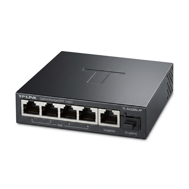 TL-SG2206LPF TP-LINK's Newly Developed "Cloud Switch Series" Full Gigabit Cloud Managed PoE Switch