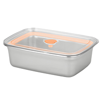 Boîte à bento rectangulaire moderne en acier inoxydable, compatible micro-ondes, écologique, capacité 1-3L, multifonction, pour une conservation optimale des aliments et un repas sain