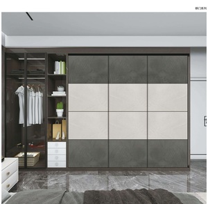 <span class=keywords><strong>Armario</strong></span> Moderno <span class=keywords><strong>Blanco</strong></span> de 3 <span class=keywords><strong>Puertas</strong></span> con Bisagras, Desmontable, Duradero, de Madera Maciza Laminada, Mueble de Dormitorio para Uso Doméstico o Hotelero - Product Image 3