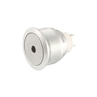 TOOWEI Interrupteur à bouton-poussoir en acier inoxydable IP67 19 mm 2A 250VAC pour voiture bateau