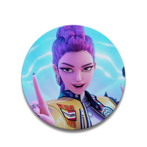 Insignia <span class=keywords><strong>de</strong></span> Metal Laminado Brillante con Acabado Dorado Imitación Antigua <span class=keywords><strong>de</strong></span> Kpop Demon Hunter Girls - Product Image 4