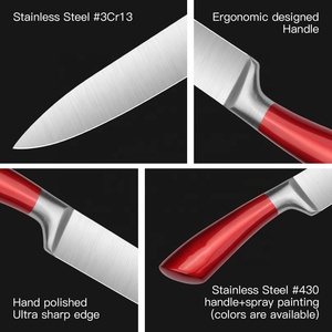 Bộ Dao Nhà Bếp Với Khối Dao Và Kéo Gia Cầm Dao Nấu Ăn Nhà Bếp Có Tay Cầm Rỗng - Product Image 3