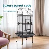 Accessoires en acier inoxydable robustes pour cage à oiseaux canaris, couvercle de cage extérieur grand format portable carré pour usage au bureau toutes saisons – Promotion