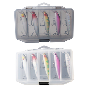 9cm 10g 5 pièces/boîte méné dur leurre de pêche ensemble 5 couleurs bionique Mino dur appâts de pêche ensemble en gros leurres de pêche ensemble - Product Image 3