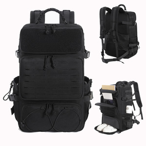 Mochila Táctica Molle de Viaje con Compartimento para Zapatos, Mochila de Entrenamiento 3 en 1 con Corte Láser Molle para Viajes, Senderismo y Actividades al Aire Libre - Product Image 3