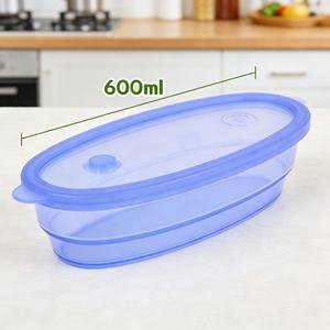 Contenedor Plegable para Almacenamiento de Alimentos, Libre de BPA, Loncheras Apilables a Prueba de Fugas, Cajas para Refrigerios para Camping - Product Image 6