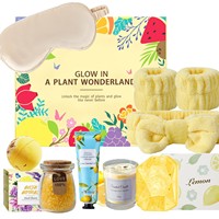 Zitronenduft Exquisites Spa-Badegeschenkset Duftkerze Duschgel-Set Valentinstag Muttertag Damen Entspannungs-Kit für Zuhause