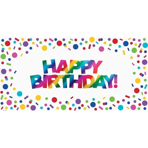 Texte personnalisé de haute qualité Photo PVC vinyle impression bannière joyeux <span class=keywords><strong>anniversaire</strong></span> bannière dans n'importe quelle taille - Product Image 2