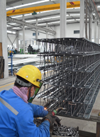 Plancher en treillis d'acier renforcé TD4-90, hauteur de treillis 70 mm, coffrage permanent économique pour mezzanine de bâtiment de bureaux