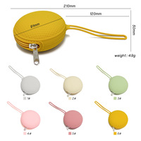Sac à monnaie pliable en silicone moderne sans BPA, personnalisable, très vendu, portable, écologique, trousse de rangement de maquillage de voyage avec sangle, prix d'usine
