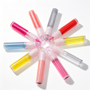 Huile à lèvres transparente végane à marque privée, hydratante et repulpante, <span class=keywords><strong>gloss</strong></span> <span class=keywords><strong>transparent</strong></span> brillant à la <span class=keywords><strong>rose</strong></span>, <span class=keywords><strong>gloss</strong></span> à lèvres personnalisé - Product Image 2