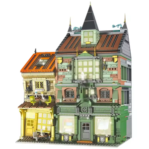 Moule <span class=keywords><strong>King</strong></span> 16040 Stree View Series Building Block Toys 3468Pcs Magic Book Store Model Building Block Set - Product Image 1