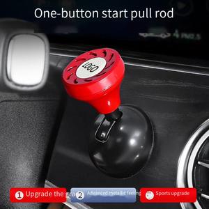 تخصيص زر بدء بنقرة واحدة للسيارات عصا التحكم الزخرفية مع زر ورقة الروائح غطاء سيارة واقية - Product Image 6