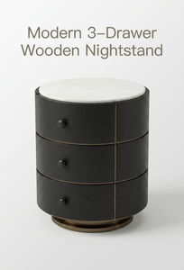 Homely Rustic‑Flavor Solid Timber <b>Bedside</b> Chest for Country‑Style Household Bedroom Indoor Daily <b>Storage</b> Application - Product Image 4