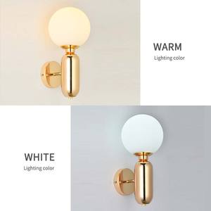 <b>Modern</b> 10W LED <b>Wall</b> Lamp New Design Simple Glass Ball Chandelier Warm White 90 CRI <b>Indoor</b> Use Iron Body <b>Wall</b> Sconces Bedside - Product Image 5