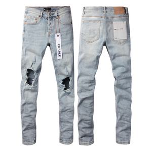 <span class=keywords><strong>Jeans</strong></span> da <span class=keywords><strong>Uomo</strong></span> <span class=keywords><strong>di</strong></span> Alta Qualità 2025, Nuovo Design <span class=keywords><strong>di</strong></span> <span class=keywords><strong>Marca</strong></span>, Viola Blu Nero, Gamba Dritta, Lavaggio Effetto Consumato, Vendita all'Ingrosso, Taglie 28-4 - Product Image 4