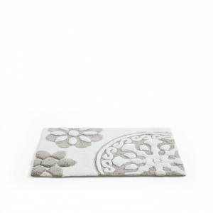 Tapis de bain rectangulaire en coton tufté, qualité supérieure, design chinois traditionnel, style classique - Product Image 1