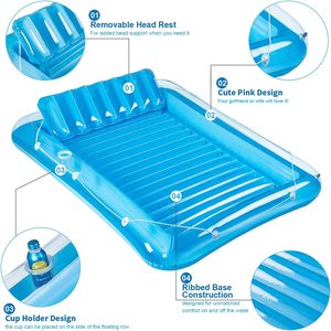 <span class=keywords><strong>Piscine</strong></span> gonflable personnalisée bronzage gonflable chaise longue <span class=keywords><strong>de</strong></span> <span class=keywords><strong>piscine</strong></span> flotteur plage bain <span class=keywords><strong>de</strong></span> soleil avec PVC écologique pour adultes et enfants - Product Image 6