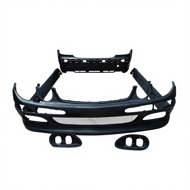 E CLASS W211 B Style Body Kit Fit for E300 E200 Front Bumper Side Skirt and Rear Diffuser Frp Material Facelift