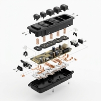 Interruptor de Elevalunas Eléctrico de Calidad de Fábrica para la Ventanilla Principal de Toyota, Honda, Nissan, Hyundai, Kia, IATF16949