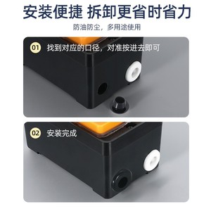 ตัวป้องกันคอยล์แบบติดตั้งรวดเร็ว วงแหวนป้องกันสายไฟซิลิโคน สีดำและสีขาว ทนไฟ กันฝุ่น ใช้กับพัดลม - Product Image 3