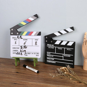 Master Gu Director Clapperboard - Set de accesorios de acrílico para cine, fotografía de ropa, manualidades y adornos (grande y pequeño) - Product Image 1