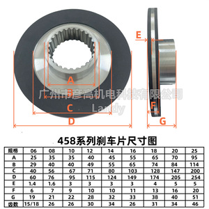 Disque de frein électromagnétique 420 mm pour éolienne, pièces de rechange pour l'orientation, série BFK458 - Product Image 4