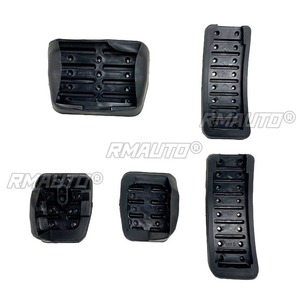 แผ่นรองแป้นเหยียบรถยนต์สำหรับ Volkswagen Golf 4 Polo 6R 6C 9N Lavida Jetta ป้องกันการลื่นไถล ทำจากสแตนเลส สำหรับแป้นคันเร่งและเบรก - Product Image 4