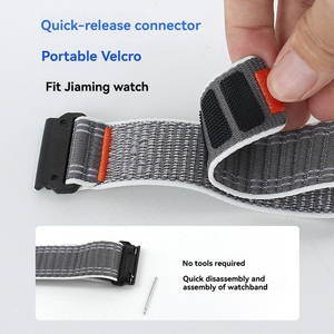 Bracelet de <span class=keywords><strong>montre</strong></span> tissé sur mesure en nylon Whoop Band 4.0 <span class=keywords><strong>pour</strong></span> <span class=keywords><strong>Garmin</strong></span> Fenix 7X Pro, bracelet Trail Loop 26 mm - Product Image 3