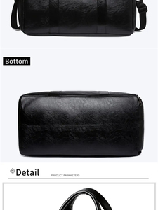 Luxury Genuine Leather Men Women Travel Bag Cow Leather Carry on <b>Luggage</b> Bag Travel Shoulder Bag Male Female Weekend Duffle Bag - Product Image 6