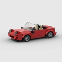 Set de Bloques de Construcción de Auto Deportivo de Alto Rendimiento BRICK MOC Personalizado para Decoración de Oficina y Regalos Corporativos
