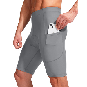 Shorts de cyclisme pour hommes avec logo personnalisé, coupe ajustée, contrôle de l'humidité, pour la course et le vélo en extérieur - Product Image 1