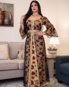 Ropa Musulmana Femenina de Lujo, Elegante y Moderna, Caftán Marroquí, Estilo Étnico de Oriente Medio, Vestido Maxi Dubai Gilbab - Product Image 4