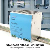 OKEY DRP-240 240W DIN Raylı Güç Kaynağı 24V 10A 48V 5A AC/DC Anahtarlamalı SMPS %85 Verimlilik -10~+70 Endüstriyel LED CCTV için