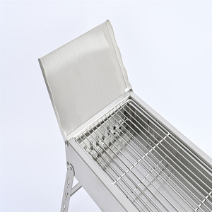 OEM Mini Portable Stainless Steel Camping <strong>Charcoal</strong> <strong>Grills</strong> New Style Thicken Folding BBQ Trailer for Outdoor Camping - Product Image 2