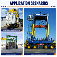 Chariot transpalette portuaire robuste à pneus en caoutchouc de 60 tonnes pour la manutention en port - Prix usine