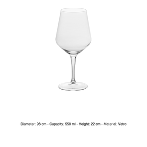 Verre à vin rouge Milano 56 cl H 22 cm Ø 9,8 cm Verre trempé Bormioli Rocco - Product Image 3