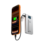 Batterie externe ultra-mince 3-en-1 10000 mAh, mini batterie externe ultra-mince 5000 mAh, pack de batterie magnétique 20W max ultra-rapide avec écran TFT