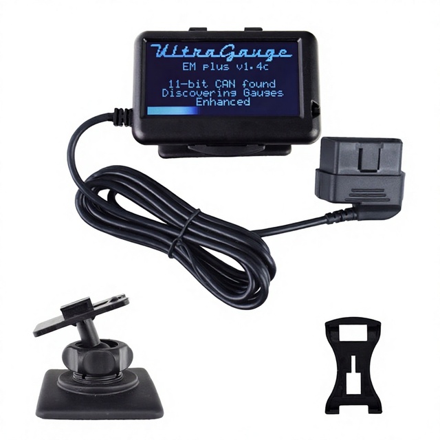 UltraGauge OBD2 Read Pending Trouble Codes Scan Mileage Calculator Transmission Temperature Scanner Reader EM Plus V1.4c